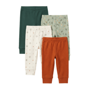 Carter's Baby Girls' 4 Pack Cotton Pull On Pant Set
