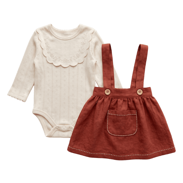 Cottagecore Baby Bodysuit and Skirt Cottagecore Baby Bodysuit and Skirt
