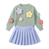 Floral Collar Bodysuit & Pinafore Outfit