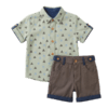 Infant 2-Piece Brown Zoo Pattern Outfit Infant 2-Piece Brown Zoo Pattern Outfit