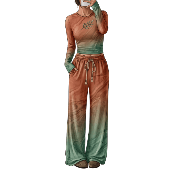 Lounge Set with Pockets Women's Fall