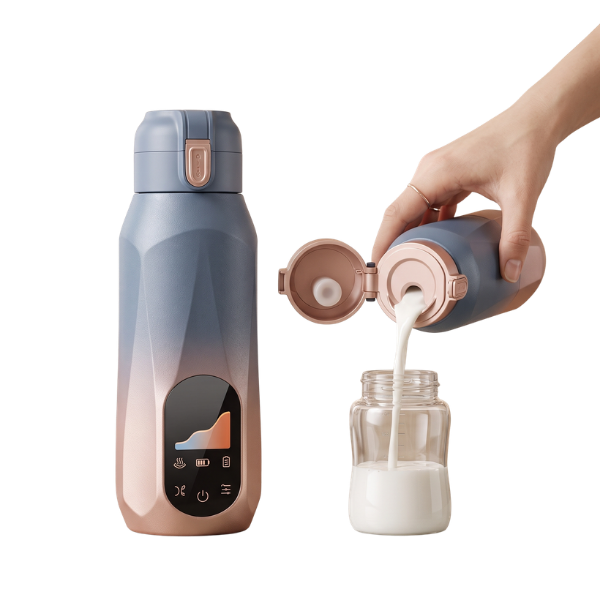 Cordless Travel Milk Warmer with Digital Display