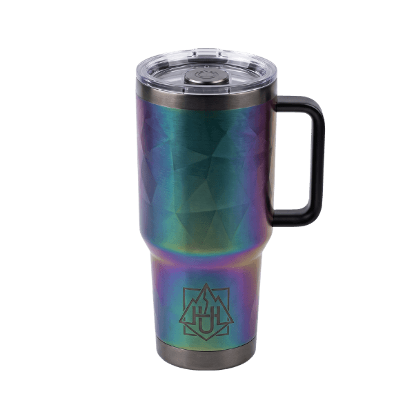 Premium Peony Pink 40 oz Travel Cup with Straw